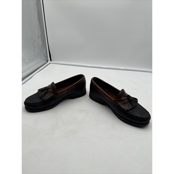 Allen Edmonds Nashua Loafer Slip On Dress Shoes Men\'s Black Brown - US 9